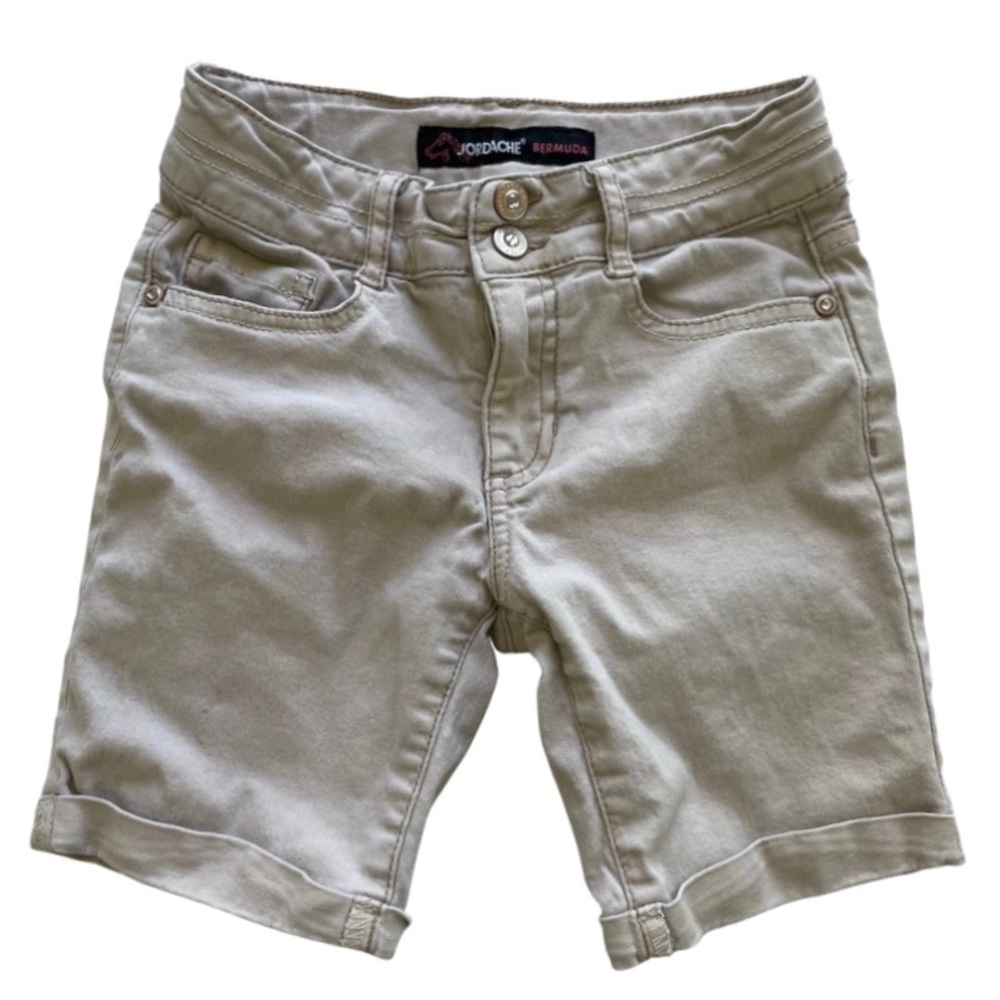 Jordache Bermuda Shorts Khaki Girl's Size 7